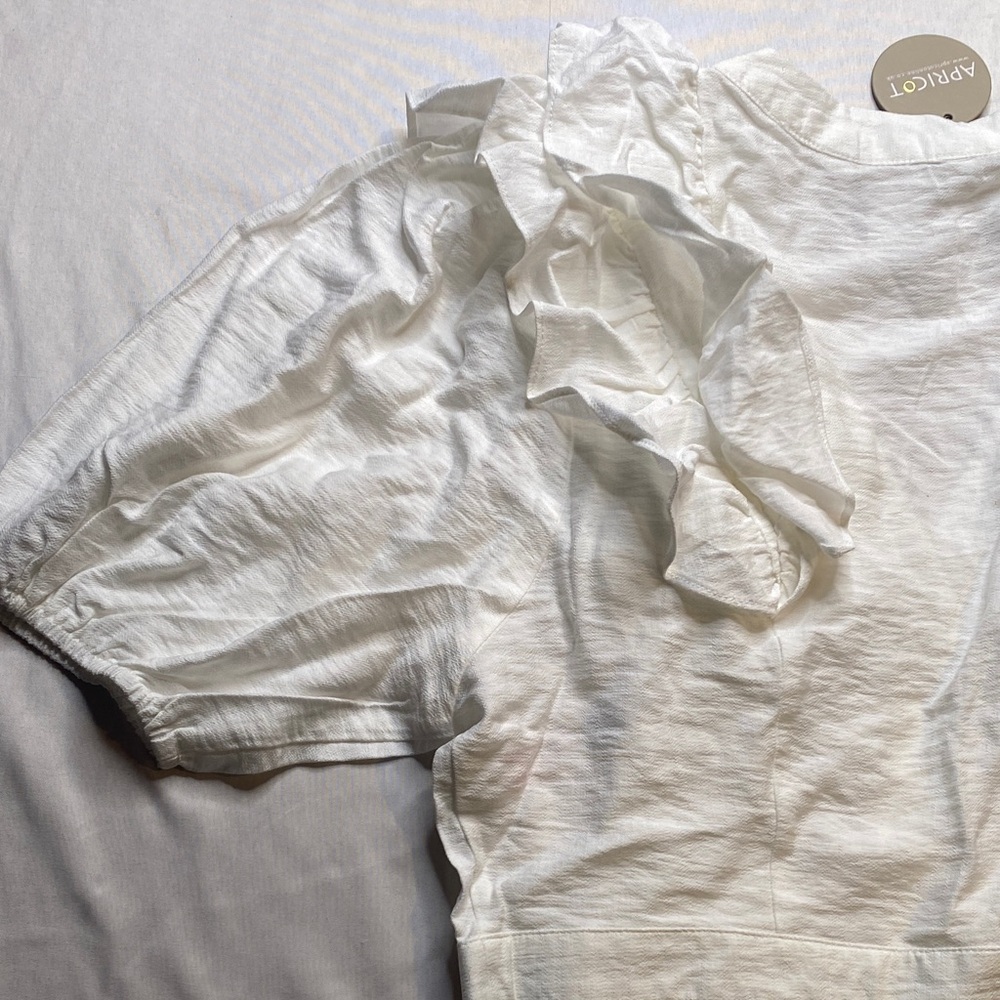 APRICOT Ivory Ruffle Top - Picture 9 of 14